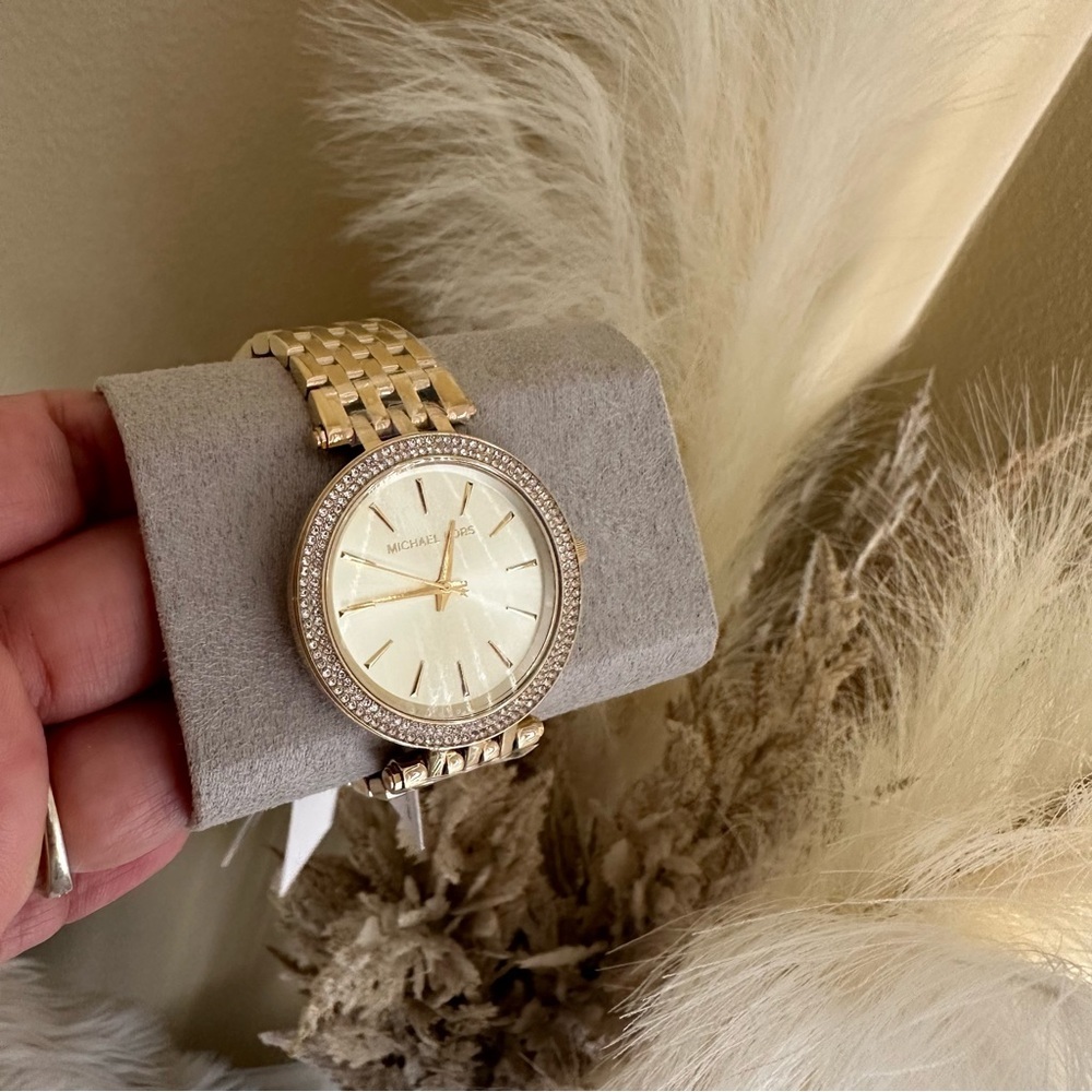 Michael Kors Gold-Tone Women's Watch with Crystal Accents - Picture 5 of 6